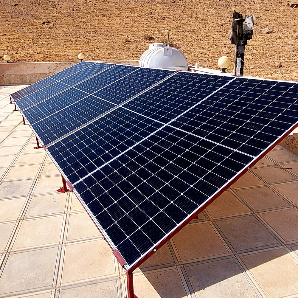 تامین برق خورشیدی ویلا منطقه نظر آباد هیو