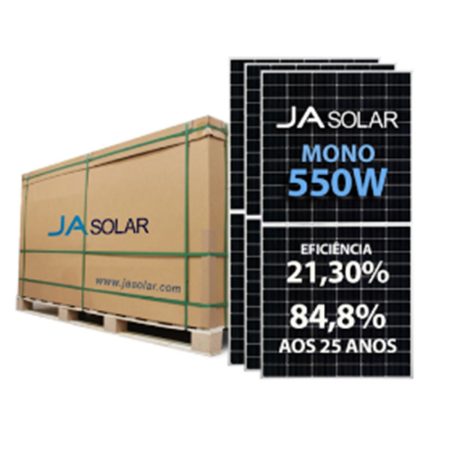 پنل خورشیدی 555 وات مونوکریستال HALF-CELL برند JA SOLAR مدل JAM72S30