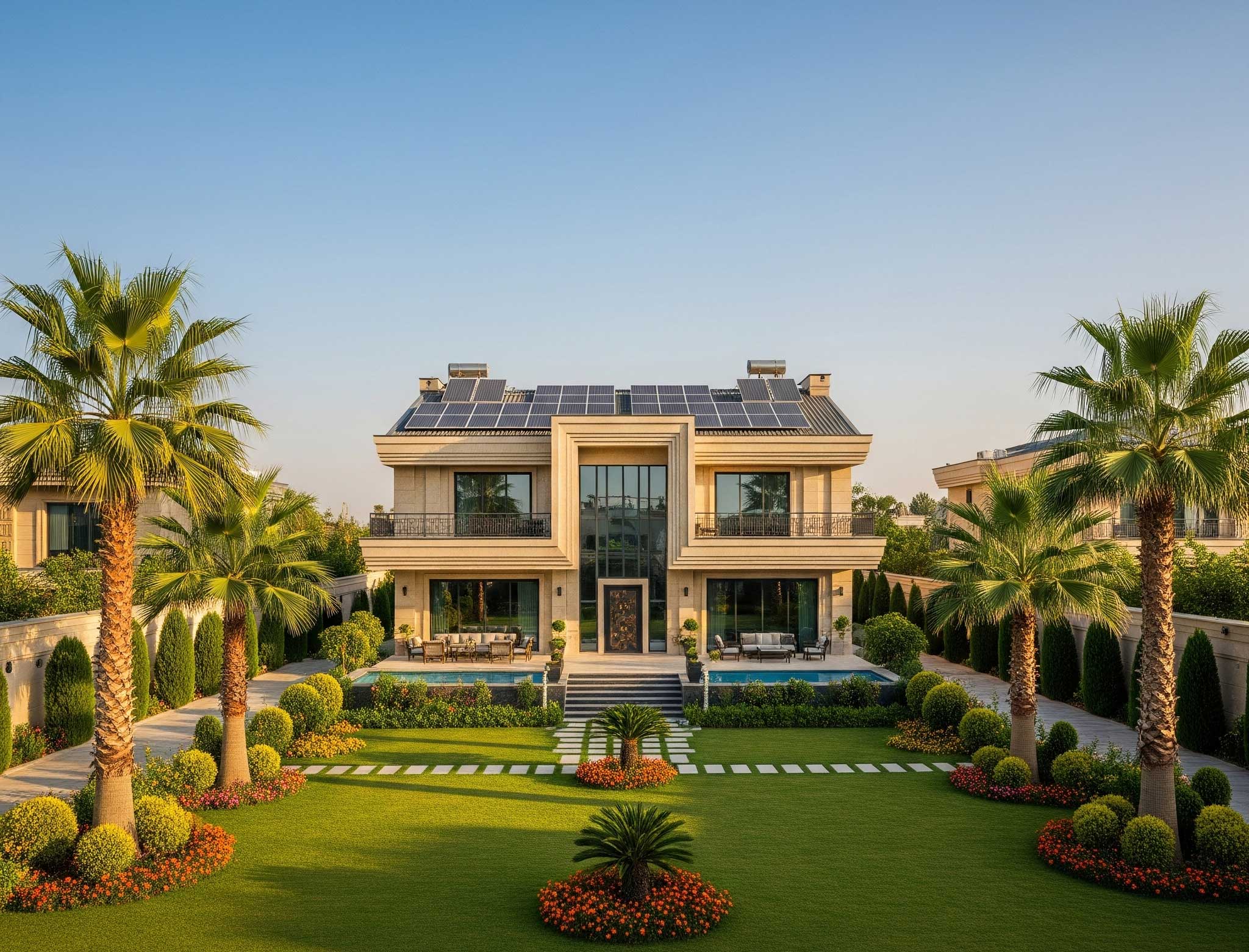 قبض برق ویلا: چگونه با پنل خورشیدی آن را صفر کنیم؟