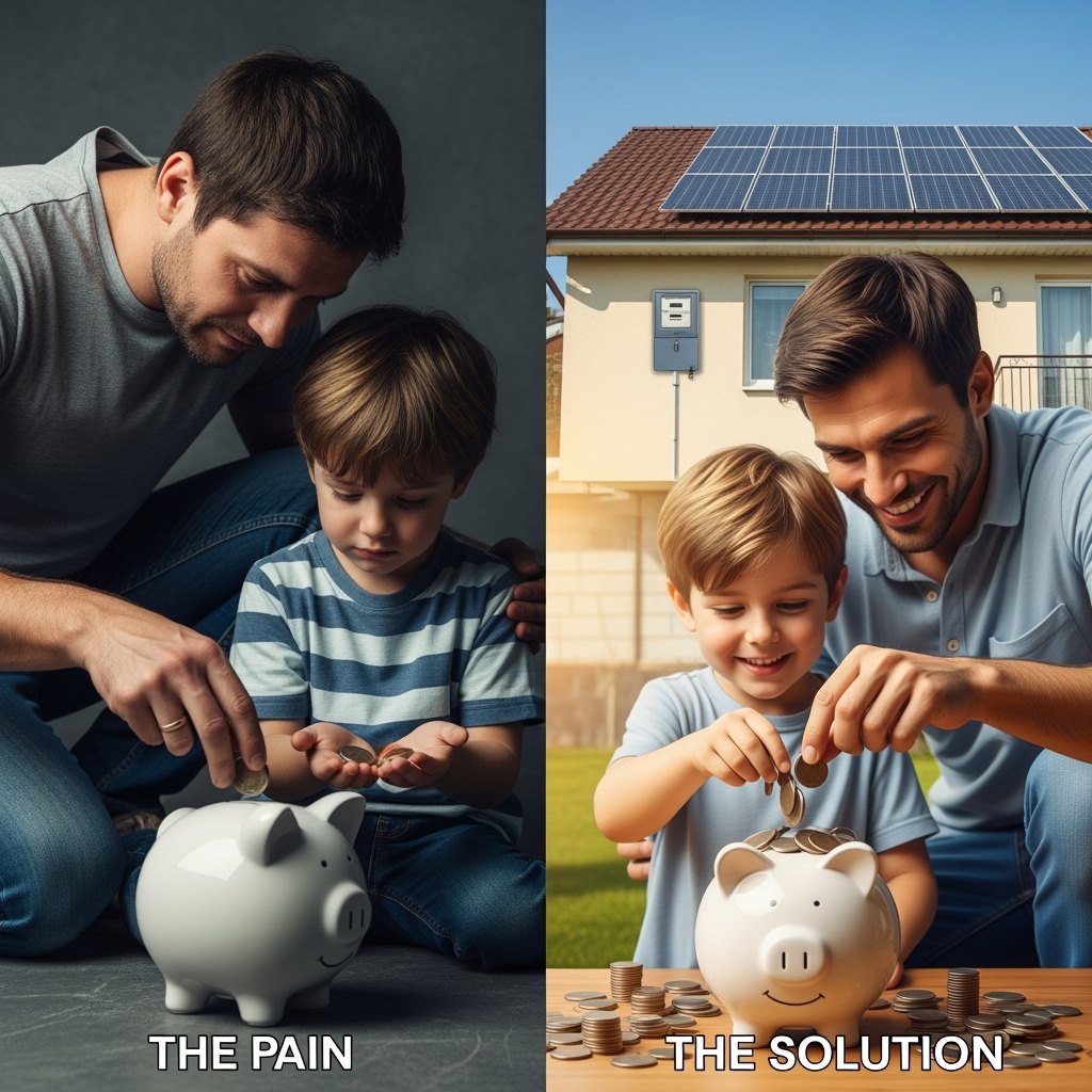 مقایسه هزینه برق شهری و پنل خورشیدی و صرفهجویی مالی حاصل از آن