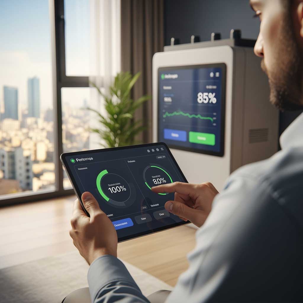 مدیریت هوشمند مصرف در مقایسه برق شهری و پنل خورشیدی