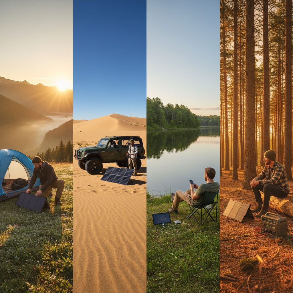 آزادی در طبیعت با پکیج خورشیدی قابل حمل