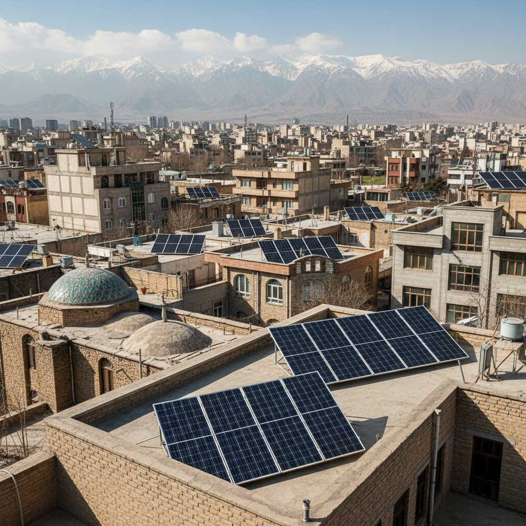 بهترین پنل‌ های خورشیدی در ایران، نصب شده در شهر تهران