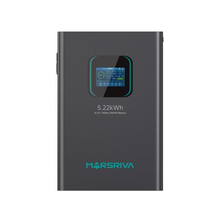 برخی از مشخصات باتری لیتیوم فسفات آهن (LiFePO4) ظرفیت  Kwh 5.22 برند  MARSRIVA  مدل MR-LFP48-100-WMD 3