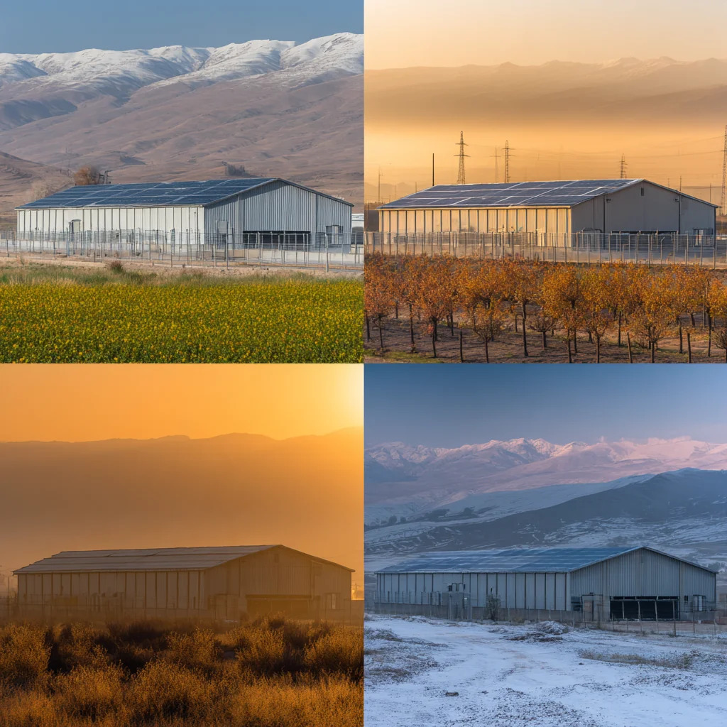 یک سیستم خورشیدی بدون شبکه در چهار فصل سال