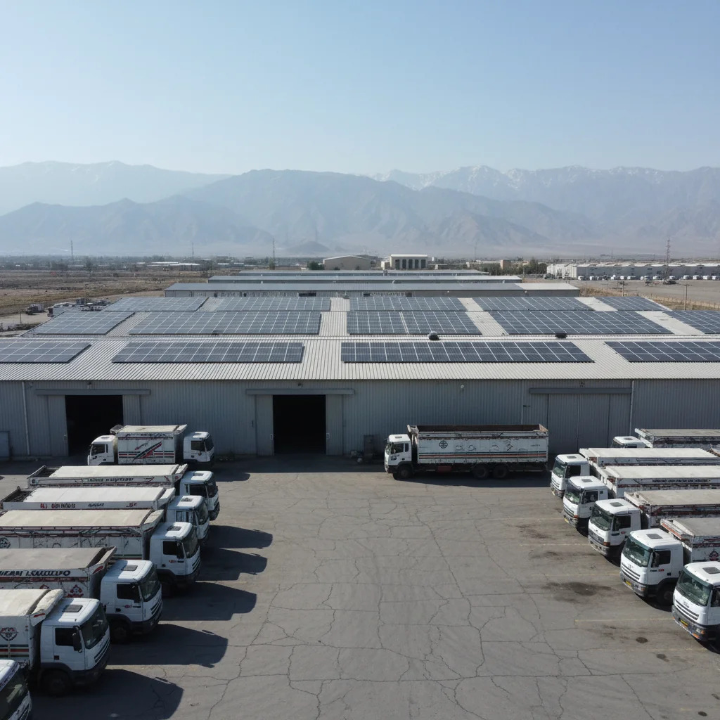 سیستم خورشیدی بدون شبکه برای یک مرکز لجستیک صنعتی