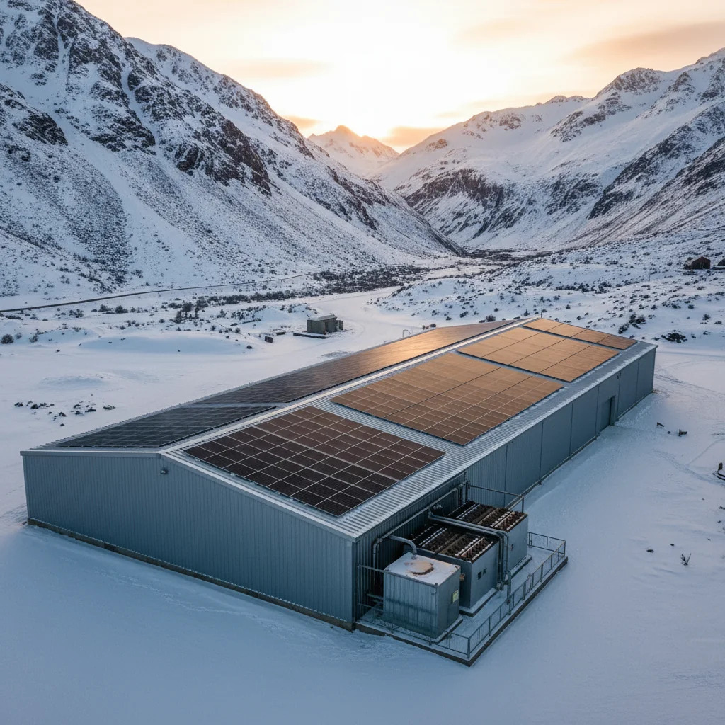 یک سیستم خورشیدی بدون شبکه در شرایط سخت و برفی