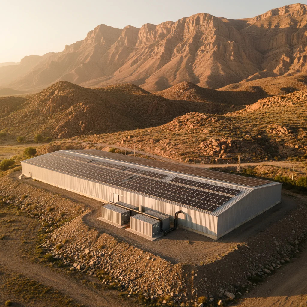 سیستم خورشیدی بدون شبکه در یک منطقه کوهستانی دور افتاده