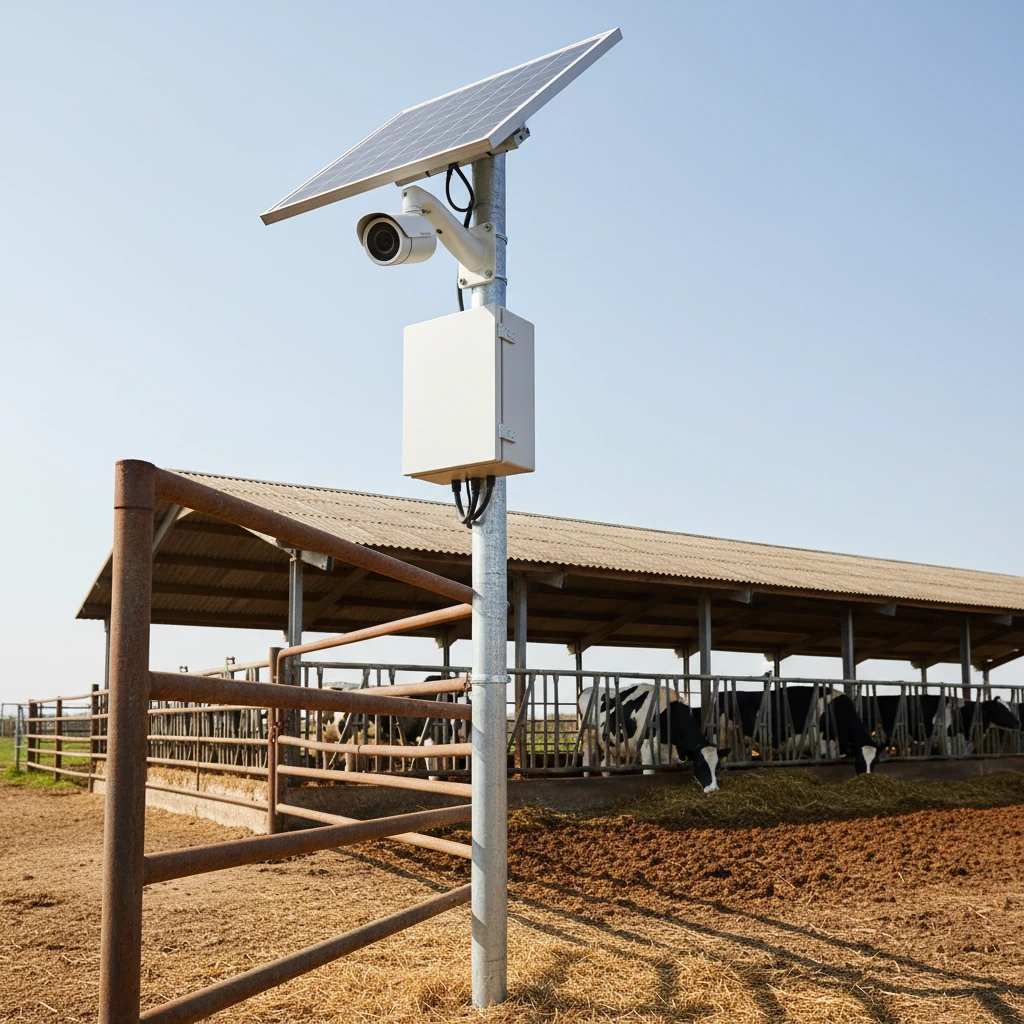 برق خورشیدی دوربین مدار بسته برای دامداری