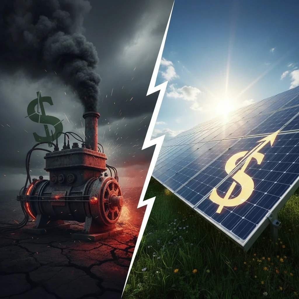 بررسی گرافیکی هزینه و صرفه اقتصادی خرید موتور برق یا پنل خورشیدی