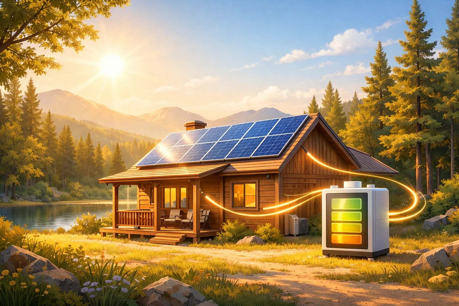 آموزش نگهداری باتری خورشیدی در اماکن کم‌ تردد و ویلا های فصلی