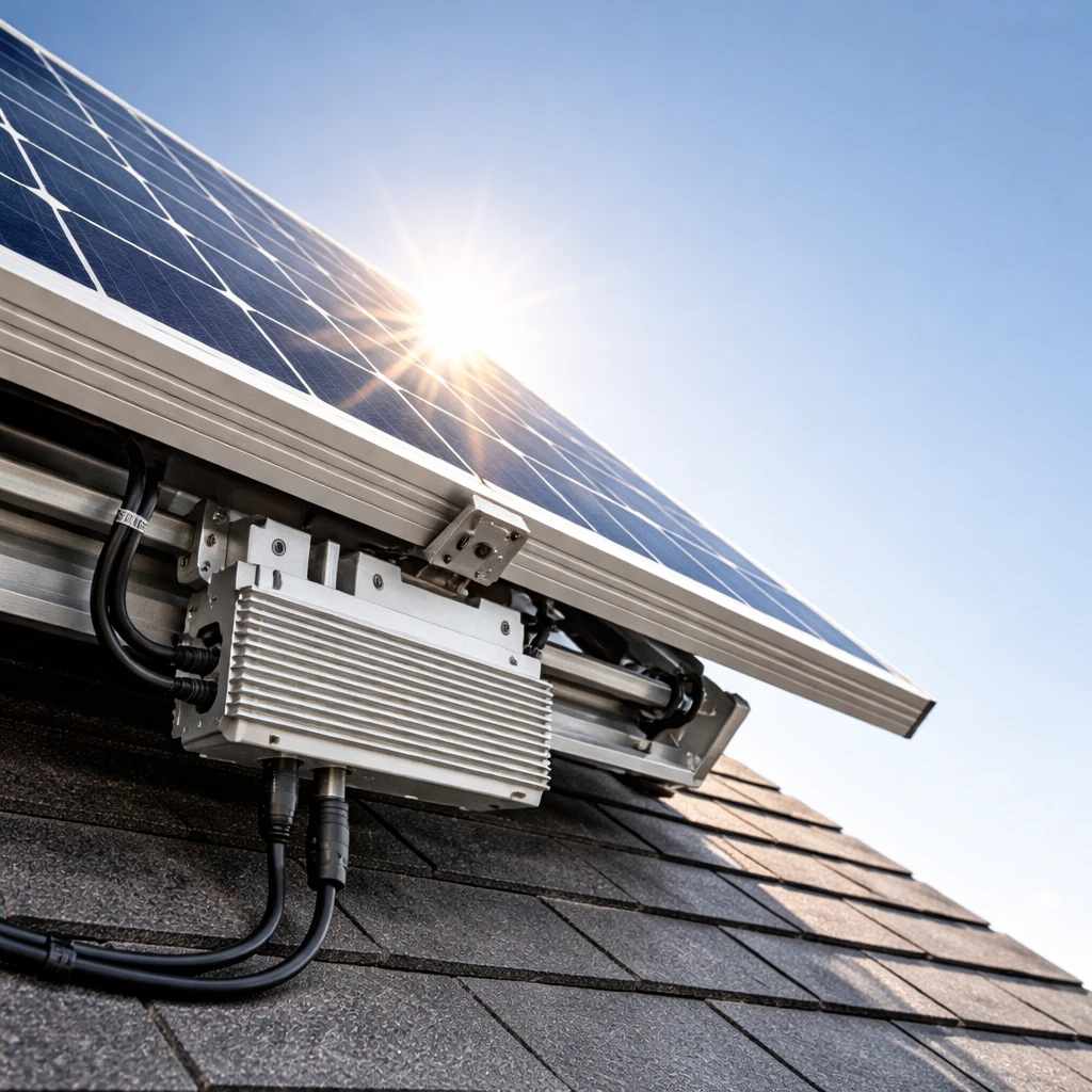 اتصال دستگاه مدیریت ولتاژ به پنل زیر نور مستقیم آفتاب