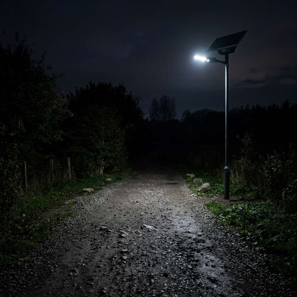 راهنمای خرید چراغ خیابانی خورشیدی برای محیط‌ های بدون کابل