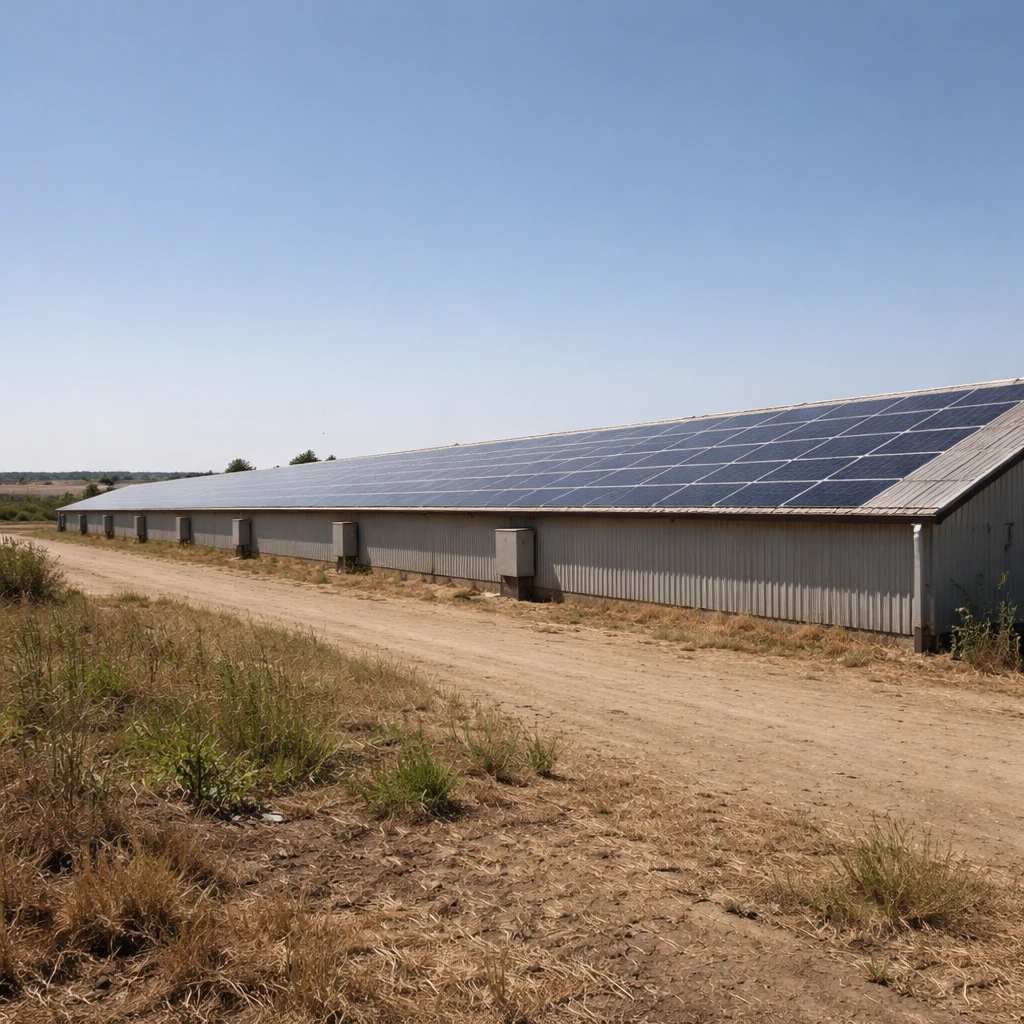 اجرای سیستم برق خورشیدی مرغداری در مقیاس صنعتی