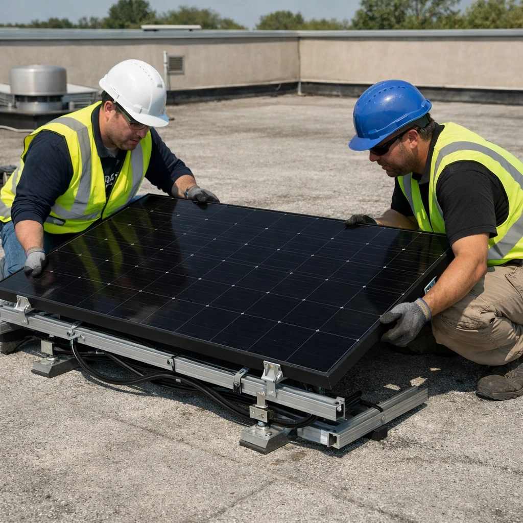 نصب پر بازده ترین پنل های خورشیدی روی سازه