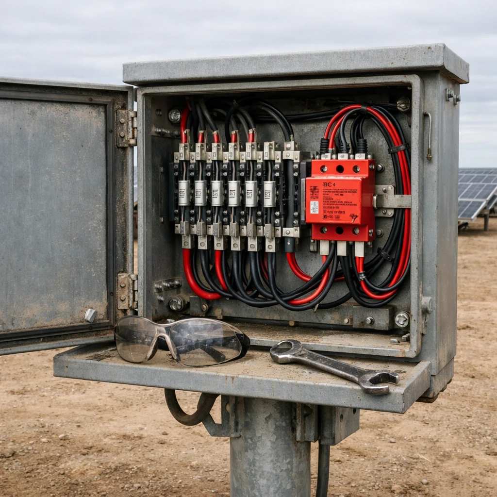 ارستر حفاظتی DC در مقابل صاعقه و نوسانات برق.